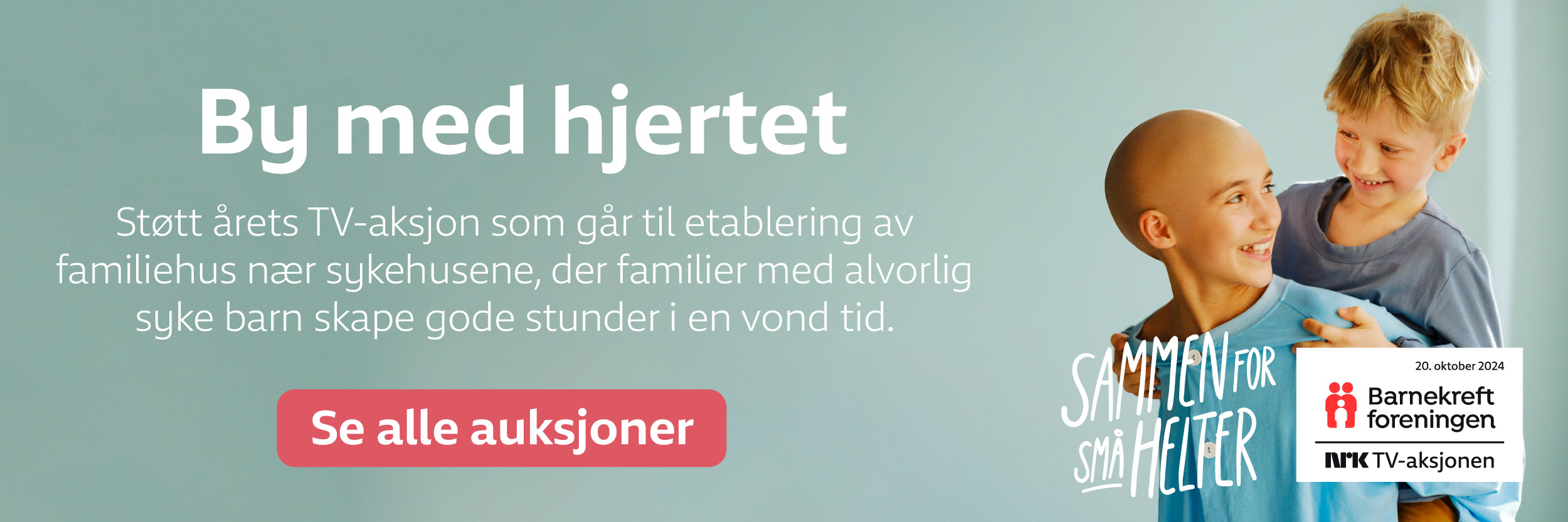Kampanjebanner på Auksjonen.no